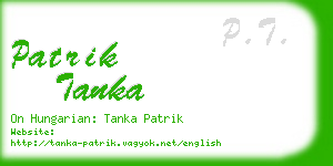 patrik tanka business card
